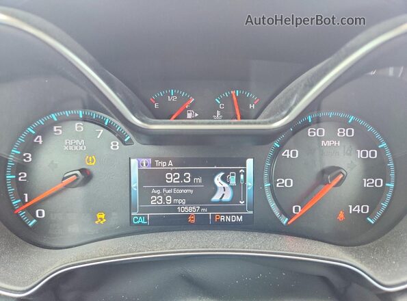 2G1105S32K9144059 2019 CHEVROLET IMPALA Maroon Vista del cuadro de instrumentos