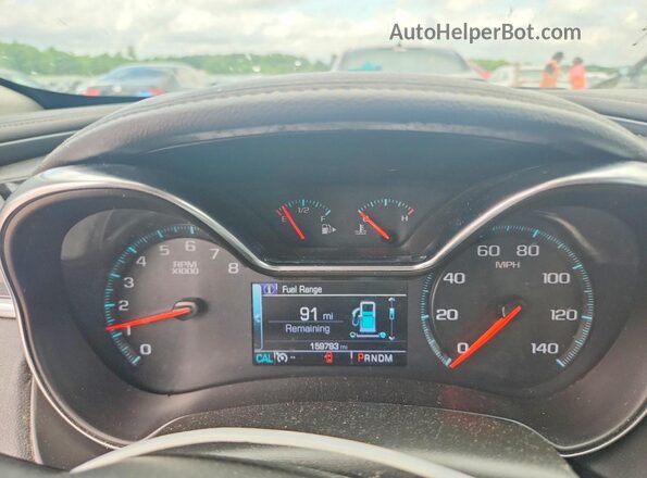 2G1105S33H9105506 2017 CHEVROLET IMPALA Black Вид щитка приладів
