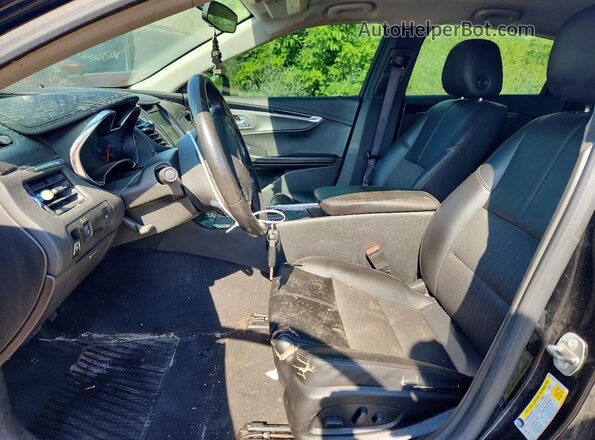 2G1105S33H9147108 2017 CHEVROLET IMPALA Черный Вид салона спереди