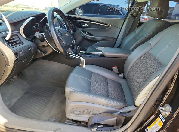 2G1105S33J9125079 2018 CHEVROLET IMPALA Черный Вид салона спереди