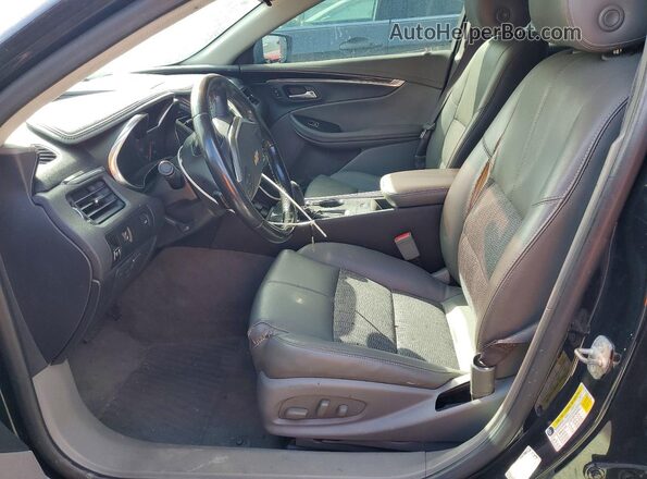 2G1105S34H9117485 2017 CHEVROLET IMPALA Black Вид салону спереду