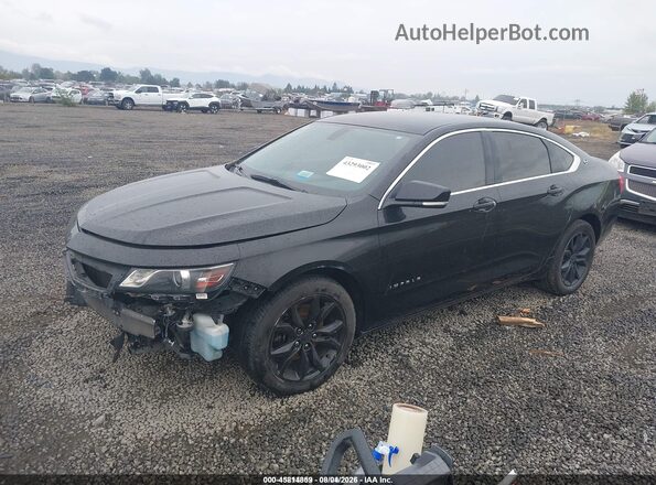 2G1105S35H9106298 2017 CHEVROLET IMPALA Black Առջևի ձախ երեք քառորդ տեսարան