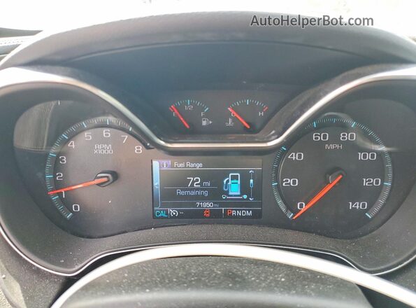2G1105S35H9114322 2017 CHEVROLET IMPALA White Widok zestawu wskaźników