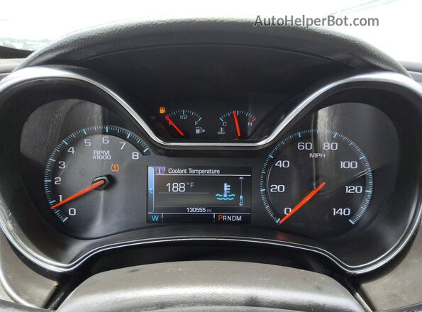 2G1105S35J9134706 2018 CHEVROLET IMPALA Угольный Вид щитка приборов