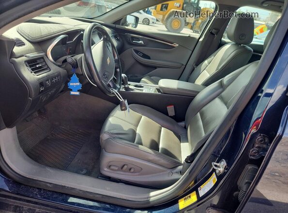 2G1105S36H9191216 2017 CHEVROLET IMPALA Blue Вид салону спереду