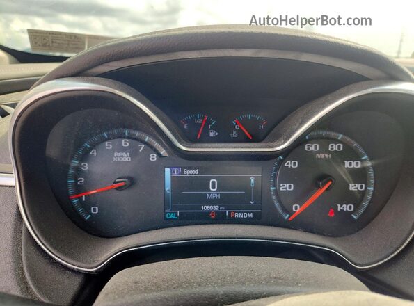 2G1105S36H9191216 2017 CHEVROLET IMPALA Blue Вид щитка приладів