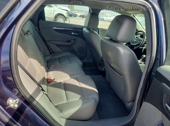 2G1105S36H9191216 2017 CHEVROLET IMPALA Blue Вид задніх сидінь