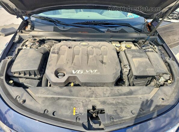 2G1105S36H9191216 2017 CHEVROLET IMPALA Blue Вид задньої частини салону
