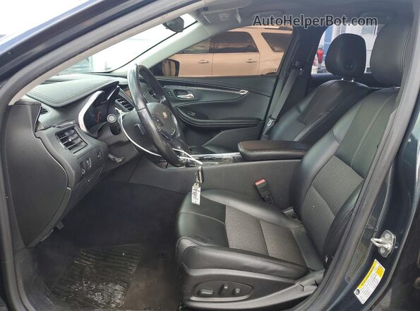 2G1105S37J9140183 2018 CHEVROLET IMPALA Серый Вид салона спереди