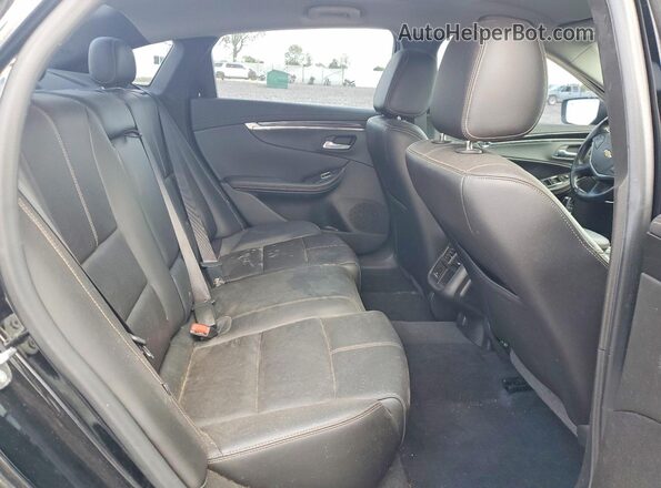 2G1105S38H9104626 2017 CHEVROLET IMPALA Black Vista de los asientos traseros