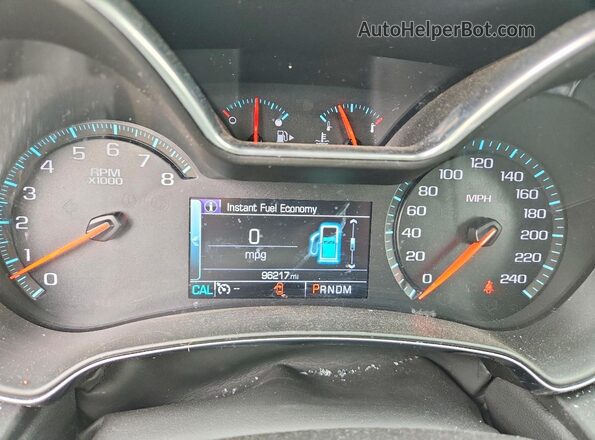 2G1105S38J9176948 2018 CHEVROLET IMPALA Blue Instrument cluster view