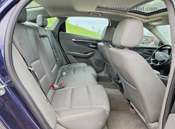 2G1105S38J9176948 2018 CHEVROLET IMPALA Blue Rear seats view