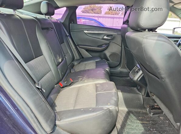 2G1105S39H9100696 2017 CHEVROLET IMPALA Blue Widok tylnych siedzeń