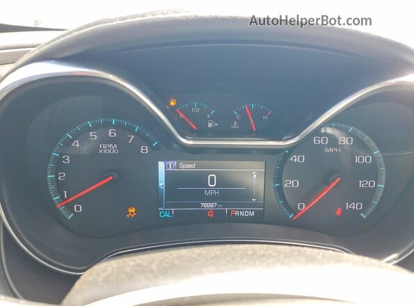 2G1105S39H9133813 2017 CHEVROLET IMPALA White ხელსაწყოთა პანელის ხედი