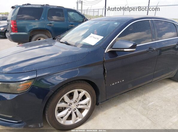 2G1105S39J9136796 2018 CHEVROLET IMPALA Blue Front view