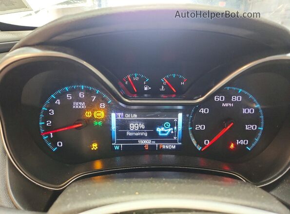 2G1105S3XH9103025 2017 CHEVROLET IMPALA White Widok zestawu wskaźników