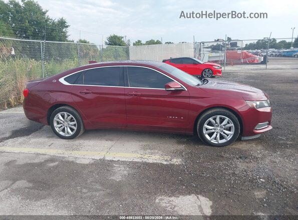 2G1105S3XH9191848 2017 CHEVROLET IMPALA Burgundy Widok wnętrza z tyłu