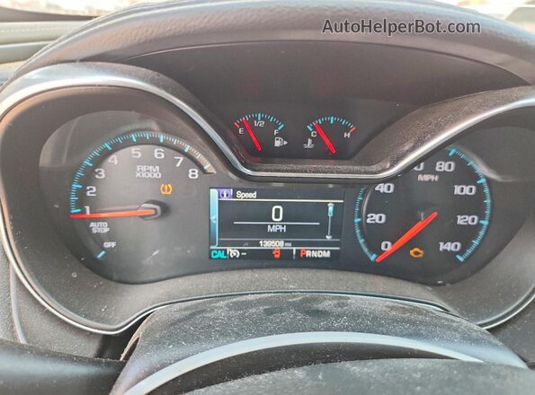 2G1105SA0G9193203 2016 CHEVROLET IMPALA White Սարքավորումների վահանակի տեսք