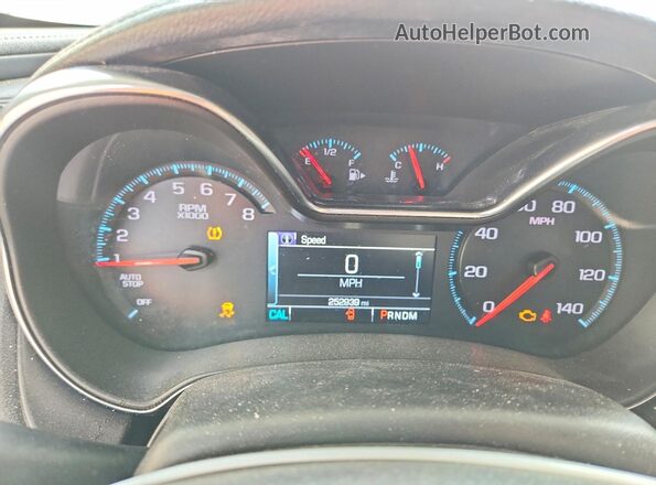 2G1105SA0G9205866 2016 CHEVROLET IMPALA White ხელსაწყოთა პანელის ხედი