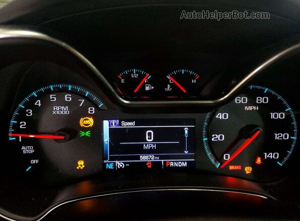2G1105SA1J9136595 2018 CHEVROLET IMPALA Gray Vista del cuadro de instrumentos