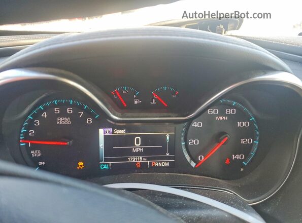 2G1105SA3G9188724 2016 CHEVROLET IMPALA Silver ხელსაწყოთა პანელის ხედი