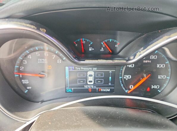 2G1105SA4H9168399 2017 CHEVROLET IMPALA Silver Instrument cluster view