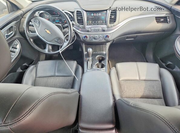 2G1105SA7H9167568 2017 CHEVROLET IMPALA Silver Dashboard view
