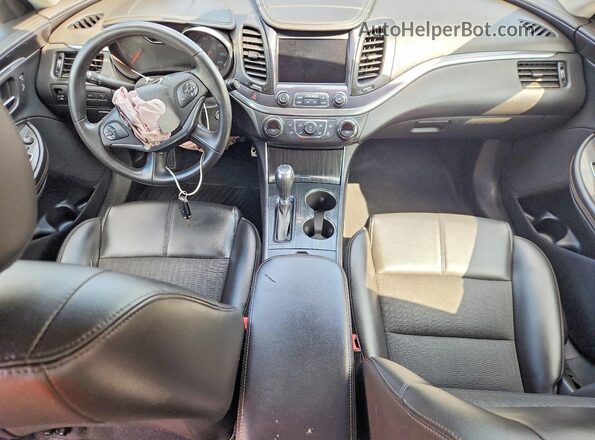 2G1105SA8G9147036 2016 CHEVROLET IMPALA Black წინა პანელის ხედი