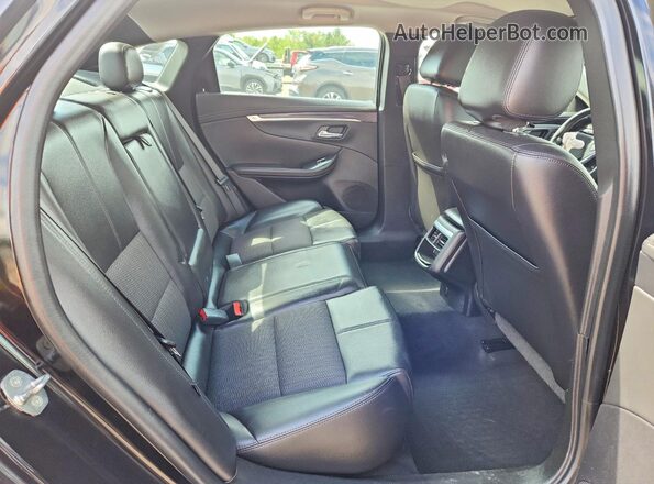 2G1105SA8G9147036 2016 CHEVROLET IMPALA Black უკანა სავარძლების ხედი