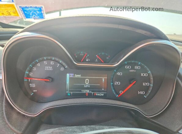 2G1105SA8G9165990 2016 CHEVROLET IMPALA Красный Вид щитка приборов