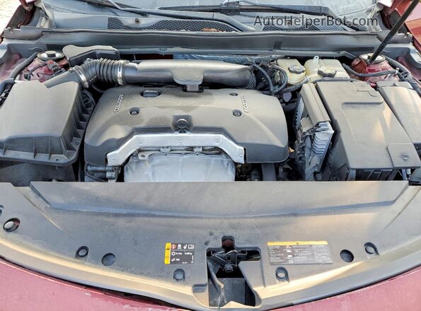 2G1105SA8G9177346 2016 CHEVROLET IMPALA Red Widok wnętrza z tyłu