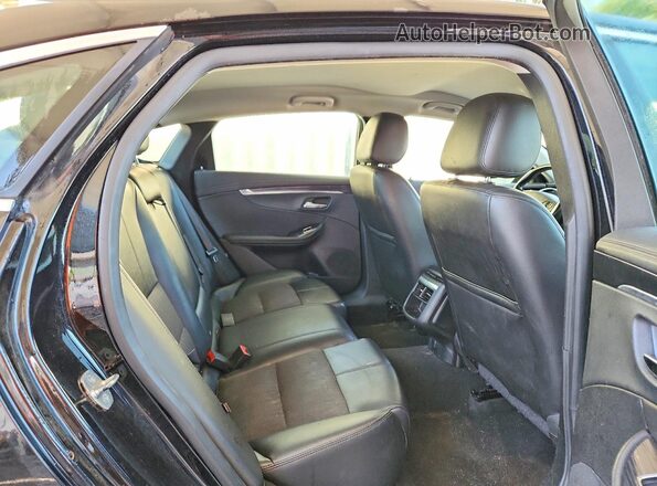 2G1105SA8H9126625 2017 CHEVROLET IMPALA Black Widok tylnych siedzeń