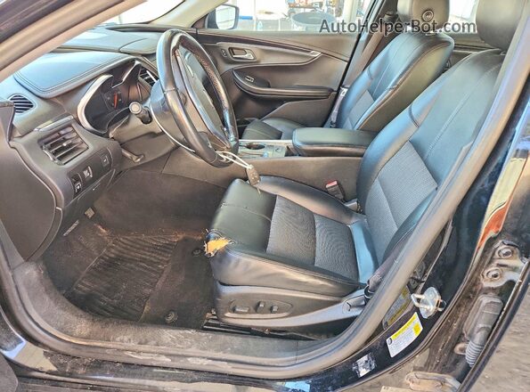 2G1105SA8H9126625 2017 CHEVROLET IMPALA Black Widok wnętrza z przodu