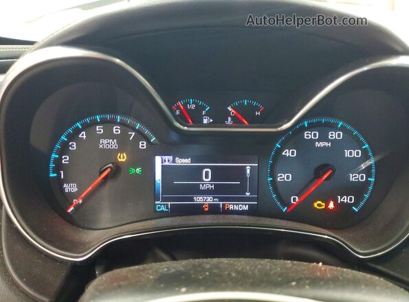 2G1105SA8H9169409 2017 CHEVROLET IMPALA White Սարքավորումների վահանակի տեսք