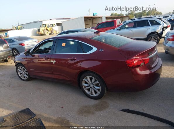 2G1105SA9G9178473 2016 CHEVROLET IMPALA Red Vista interior trasera