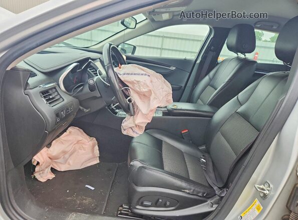 2G1105SA9H9198076 2017 CHEVROLET IMPALA Silver Вид салону спереду