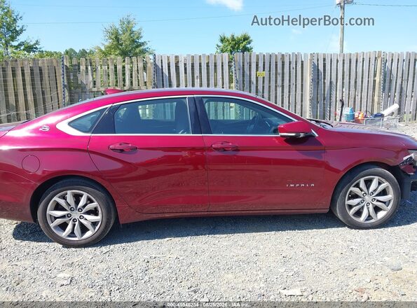 2G1105SAXH9118994 2017 CHEVROLET IMPALA Red Vista interior trasera