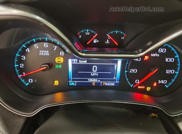 2G1125S34J9130639 2018 CHEVROLET IMPALA Blue Widok zestawu wskaźników