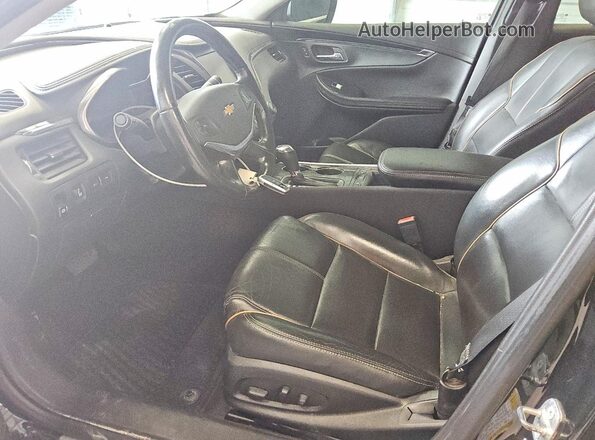 2G1125S37J9142137 2018 CHEVROLET IMPALA Black Вид салону спереду