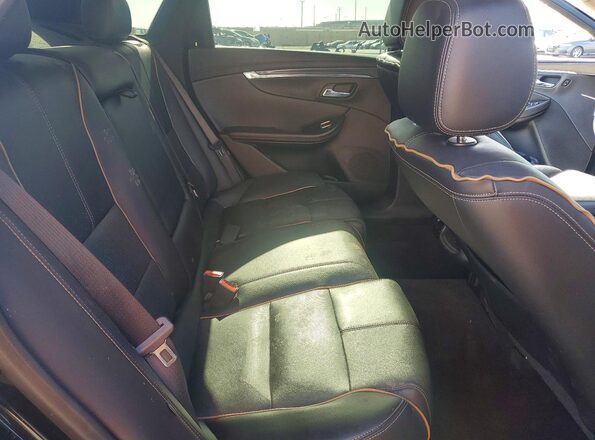 2G1145S30H9131372 2017 CHEVROLET IMPALA Black Rear seats view