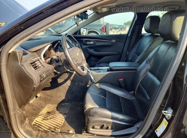 2G1145S31H9185375 2017 CHEVROLET IMPALA Black Widok wnętrza z przodu