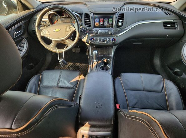 2G1145S31H9185375 2017 CHEVROLET IMPALA Black Widok deski rozdzielczej