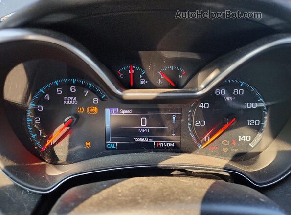 2G1145S31H9185375 2017 CHEVROLET IMPALA Black Widok zestawu wskaźników