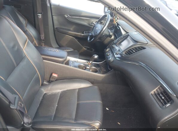 2G1145S34G9155379 2016 CHEVROLET IMPALA Black Widok wnętrza z przodu