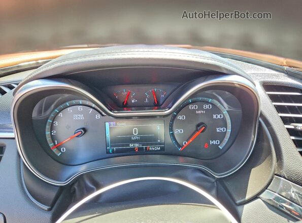 2G1145S37G9207149 2016 CHEVROLET IMPALA Белый Вид щитка приборов