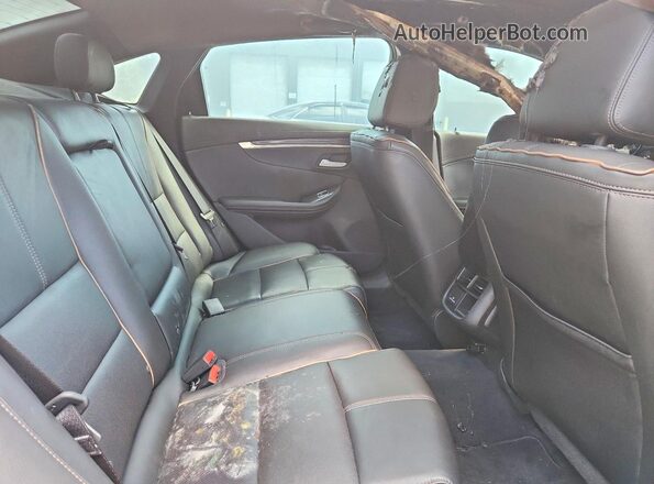 2G1145S37H9101981 2017 CHEVROLET IMPALA Black Вид задніх сидінь