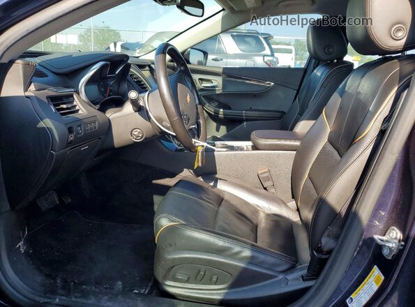 2G1145S3XG9122421 2016 CHEVROLET IMPALA Синий Вид салона спереди