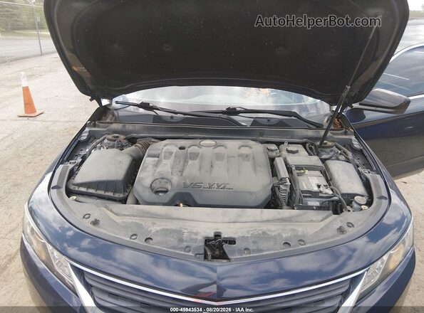 2G11X5S37K9140892 2019 CHEVROLET IMPALA Синий Вид сзади