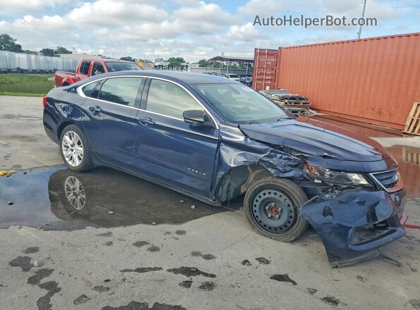 2G11X5SA1K9126484 2019 CHEVROLET IMPALA Blue Delantero derecho