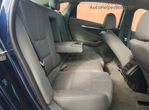 2G11X5SA1K9126484 2019 CHEVROLET IMPALA Blue Vista de los asientos traseros